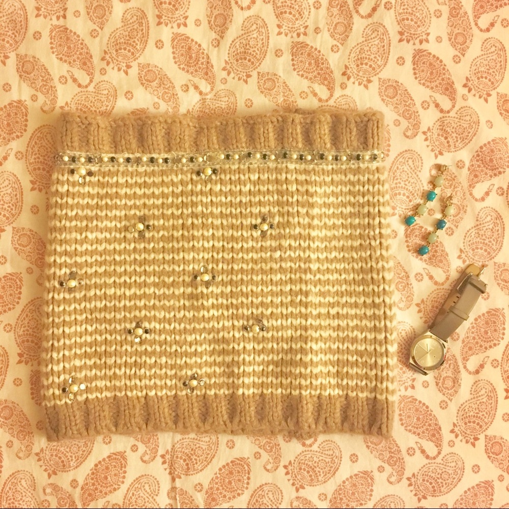 LOFT wool knit infinity scarf